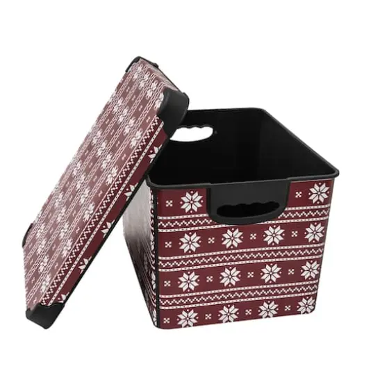Simplify Holiday Sweater Print Storage Tote Bin {3}