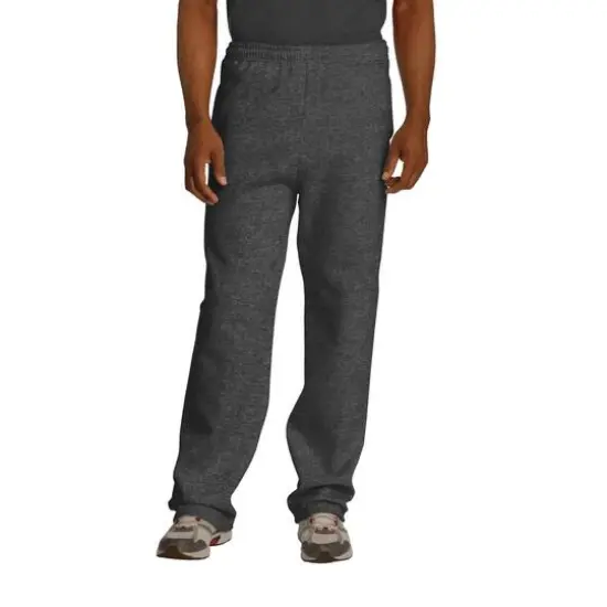 JERZEES&reg; NuBlend&reg; Open Bottom Pant with Pockets Black Heather {1}