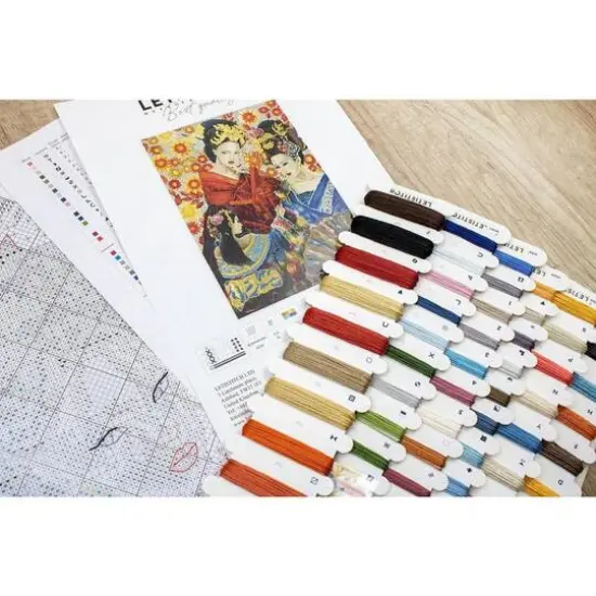Letistitch Geisha Song Counted Cross Stitch Kit {11}