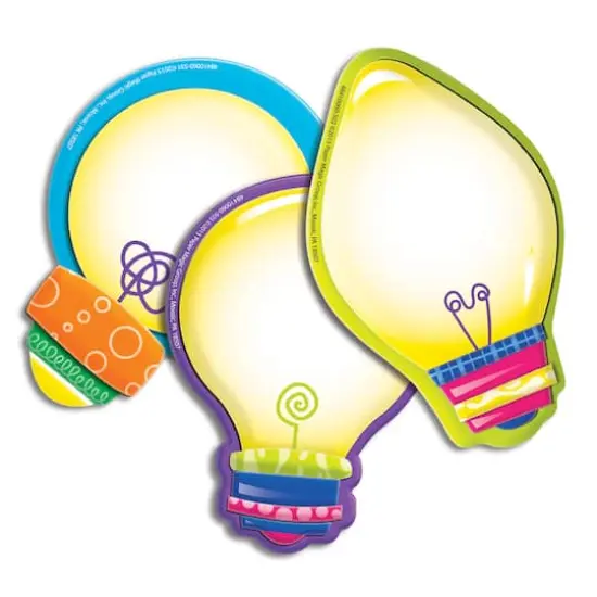 Creative Teaching Press&reg; Color My World Light Bulb Cut-Outs, 6 Packs of 36 {1}