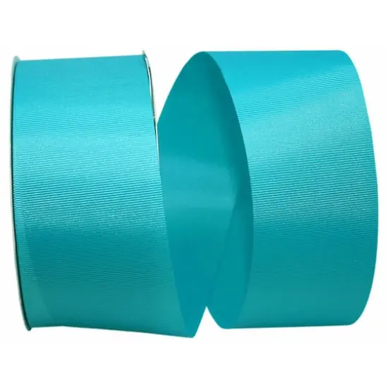 The Ribbon Roll 2.25" x 50yd. Grosgrain Allure Solid Ribbon Turquoise {1}