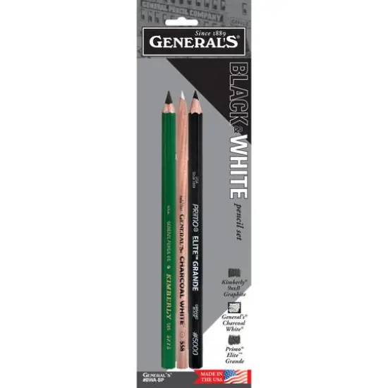 General's&reg; Black & White Pencil Set, 3ct. {1}