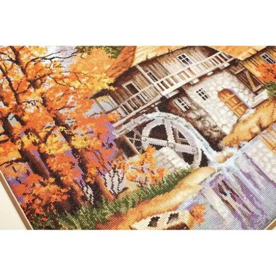 Luca-S Autumn Landscape Counted Cross Stitch Kit {7}