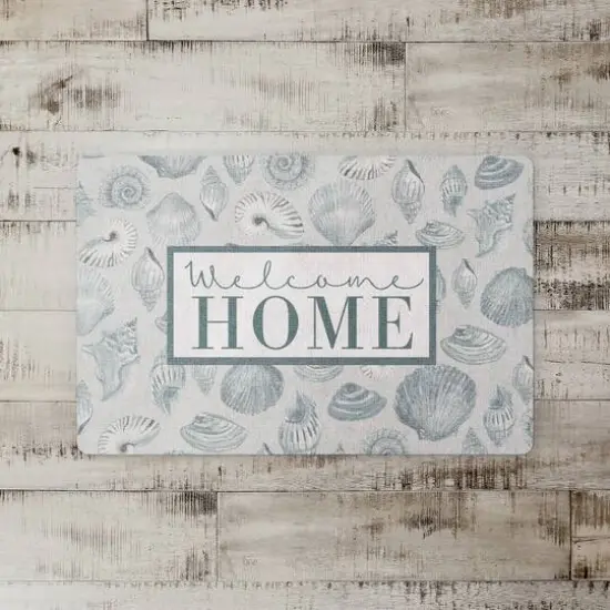 Welcome Home Multi Shell Floor Mat Blue/Gray {3}