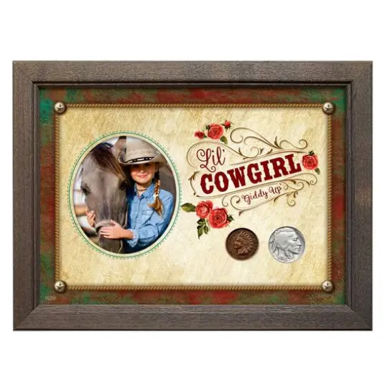 Lil' Cowgirl Coin Set 5" x 7" Frame {1}
