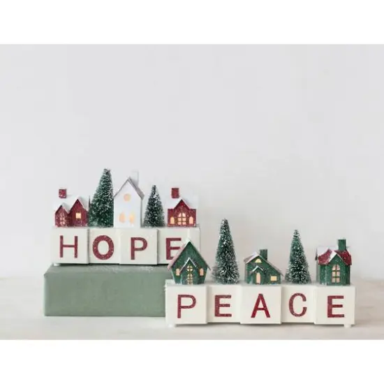 Hello Honey&reg; 8.5" Paper Village with LED Lights {3}