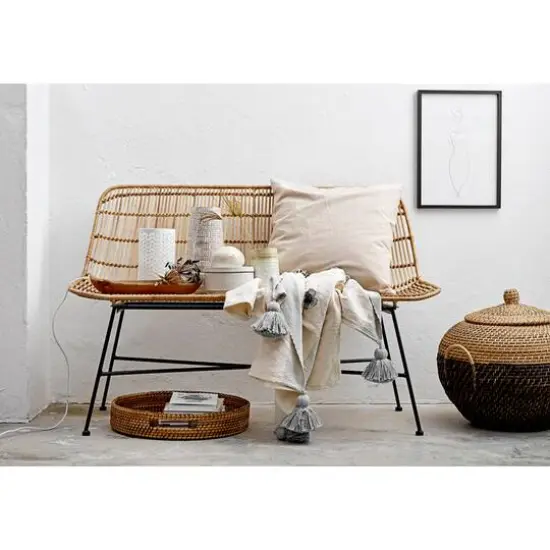 Hello Honey&reg; Brown Basketweave Embossed Stoneware Vase {4}