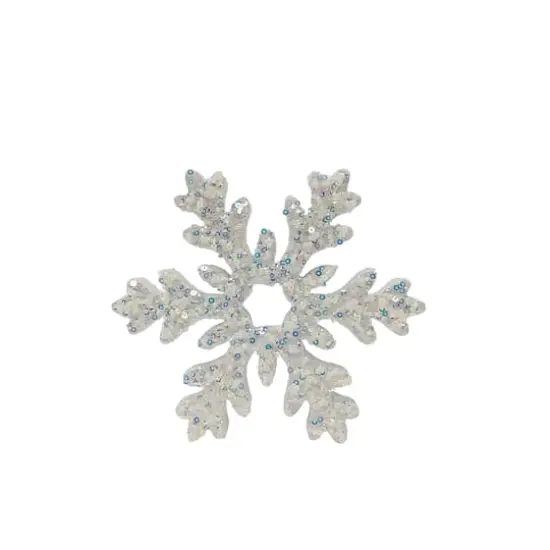 Glitter Snowflake Tabletop D&eacute;cor by Ashland&reg; White {1}