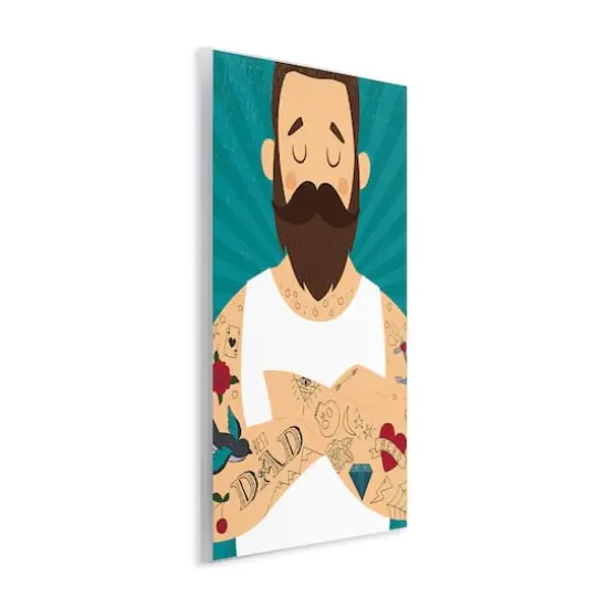 Stupell Industries Best Dad Father's Day Tattoos Wall Plaque Art {4}