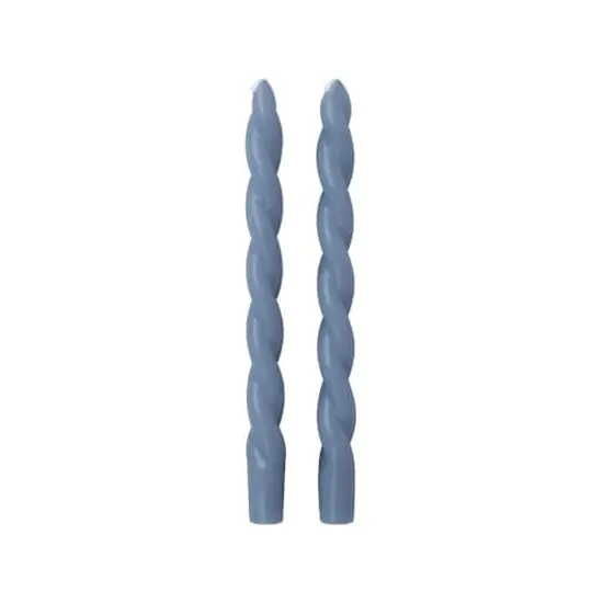 10" Unscented Twist Taper Candles, 2ct. by Ashland&reg; Dark Blue {4}