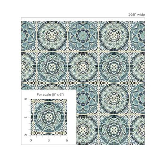 Surface Style Color Wheel Capri Peel & Stick Wallpaper {5}