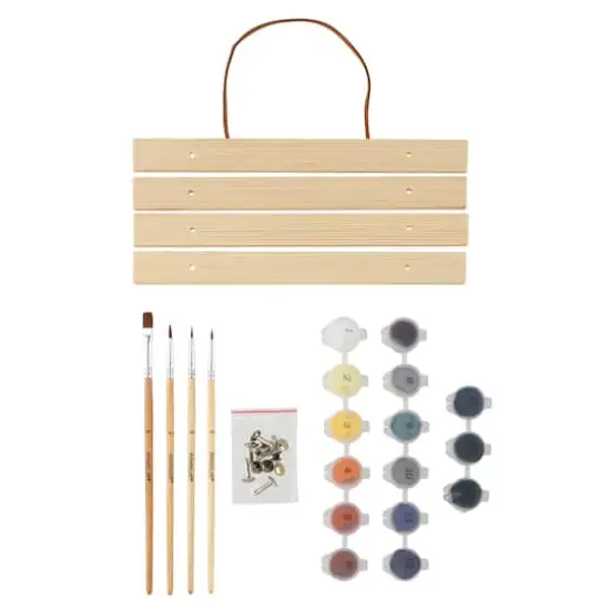 8" x 10" Campfire Paint-by-Number Kit with Wood Display Hanger by Artist's Loft&reg; {3}