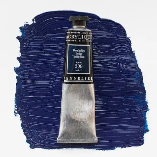 Sennelier Extra Fine Artists' Acrylic Paint, 60mL 308 Indigo S2 {4}
