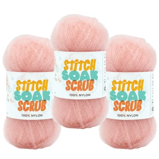 3 Pack Lion Brand&reg; Stitch Soak Scrub Yarn Quartz {1}
