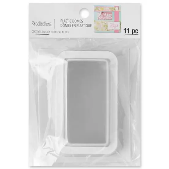 Rectangle Plastic Domes by Recollections&trade; {5}