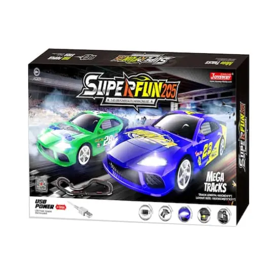 Joysway&reg; SuperFun 205 USB Power Slot Car Racing Set {1}