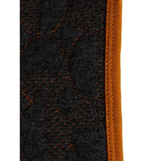 Hello Honey&reg; Mustard & Charcoal Cotton Blend Quilted Baby Blanket {7}