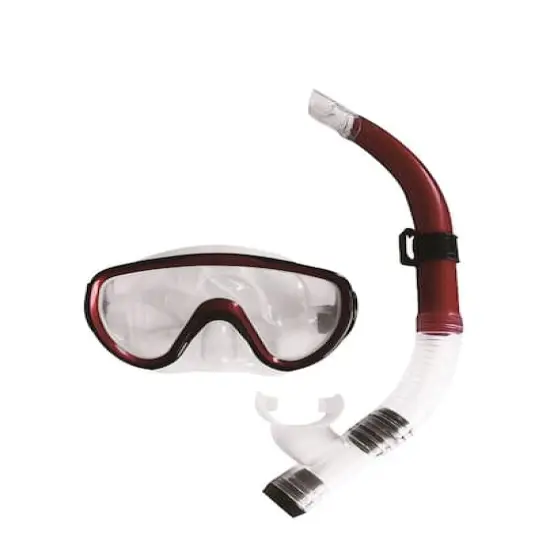 Red Scuba Mask and Snorkel Pool Set {1}