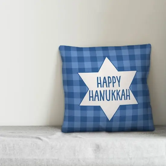 Buffalo Check Star of David 18x18 Spun Poly Pillow {3}