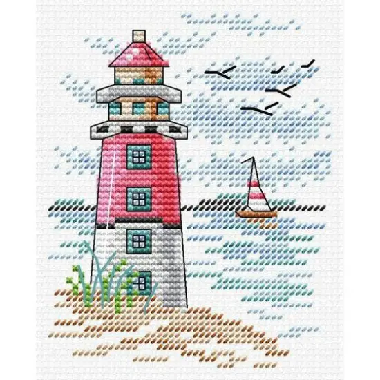 MP Studia Lighthouse Cross Stitch Kit {3}