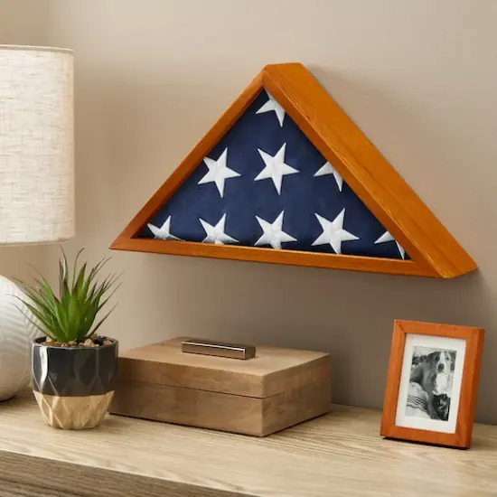 Commemorative Oak Flag Case by Studio D&eacute;cor&reg; {4}