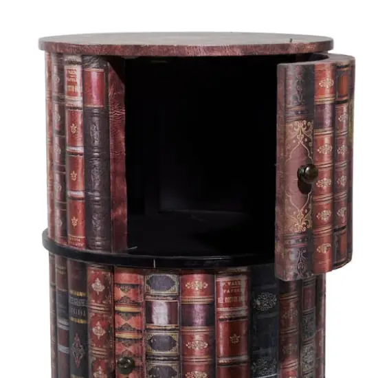 Maroon Wood Traditional Cabinet, 29" x 18" x 18" {5}