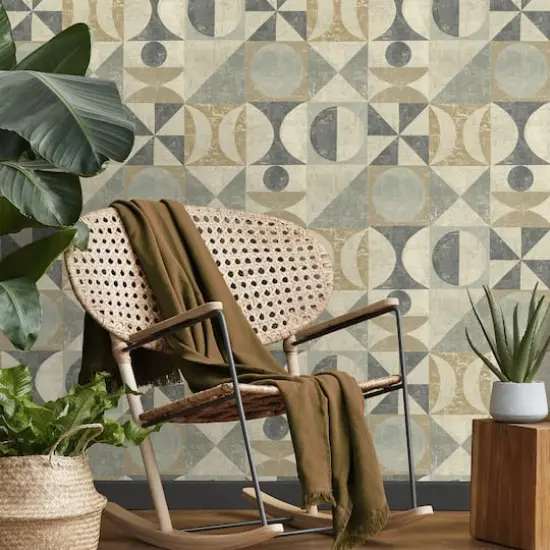 Surface Style Take Form Peel & Stick Wallpaper Pewter {5}