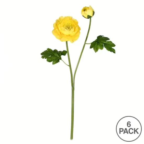 Yellow Ranunculus Stem, 6ct. {4}