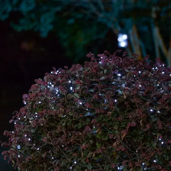 Glitzhome&reg; 72ft. 200ct. LED Solar String Light with 200 LED Lights, 2ct. {5}