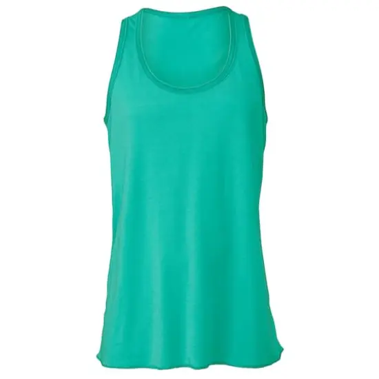 BELLA+CANVAS&reg; Youth Flowy Racerback Tank Teal {1}