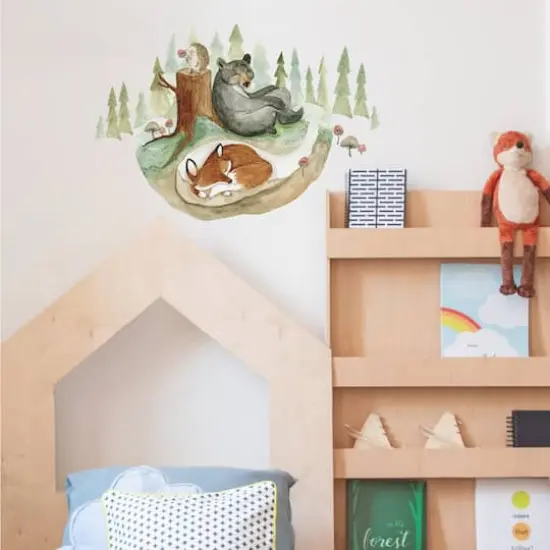 RoomMates Fox & Friends Peel & Stick Giant Wall Decal Set {4}