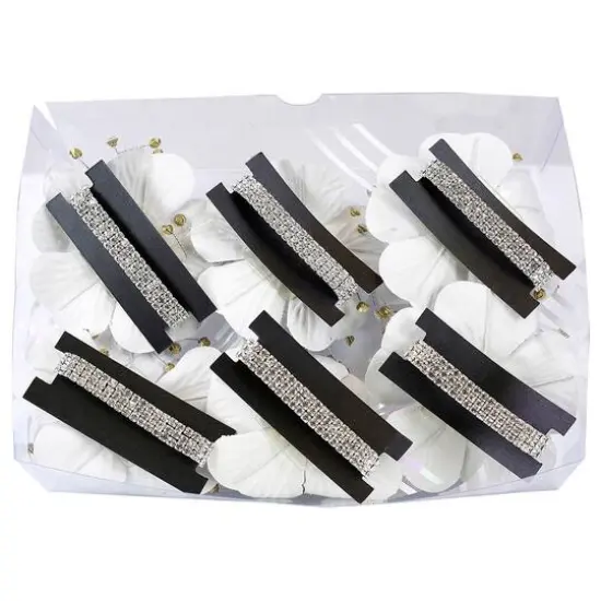 JAM Paper Floral Bracelet, 6ct. Silver {1}