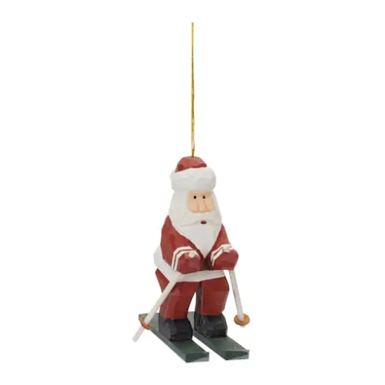 6ct. Santa on Skis Ornament {4}