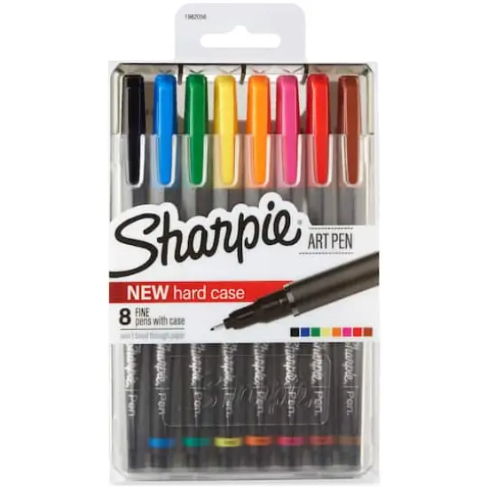 Sharpie&reg; Fine Point 8 Color Art Pens with Hard Case {1}