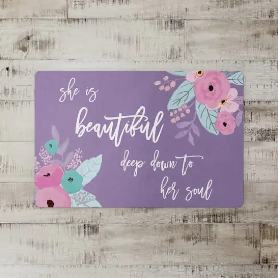 Beautiful Down To Her Soul 18" x 27" Floor Mat {3}