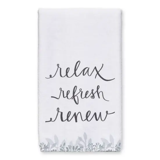 Relax Refresh Renew Tea Towel Set Blue and White {3}