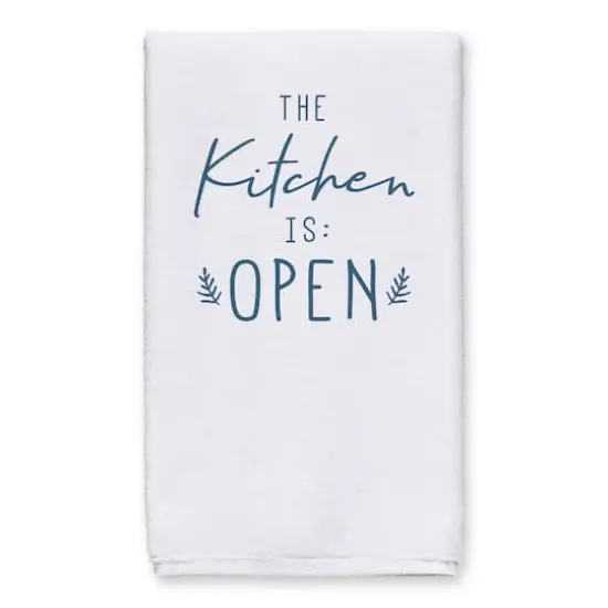 The Kitchen is Open Hand Towel Set {3}