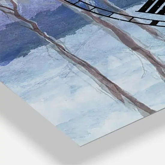 Designart 'Evening Serenade Ii Traditional Multipanel Wall Clock {4}