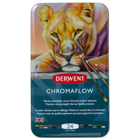 Derwent&reg; Chromaflow 24 Color Pencil Tin Set {1}