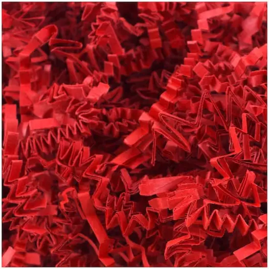 JAM Paper Crinkle Cut Shred Tissue Paper, 2oz. Red {4}
