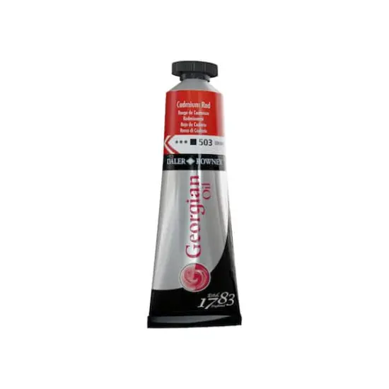 Daler-Rowney&reg; Georgian Oil Colour, 38mL 502 Cadmium Red Hue {1}