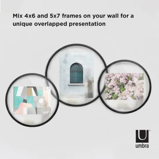Umbra Black Infinity Round 4" X 6" Picture Frame {6}