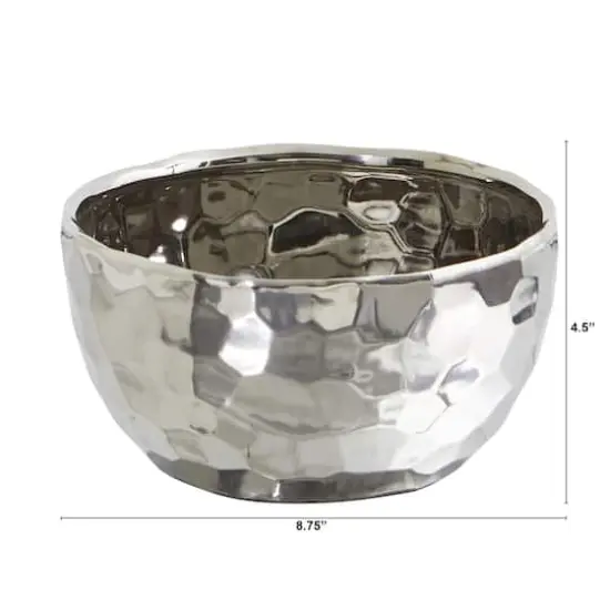 4" Designer Silver Bowl {3}