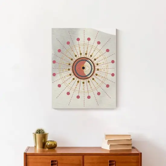 Evil Eye Watercolor 16" x 20" Canvas Wall Art {5}