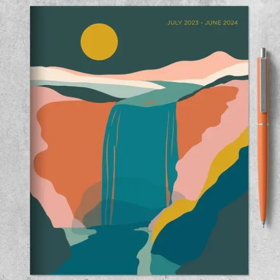 TF Publishing 2023-2024 Waterfall Medium Monthly Planner {5}