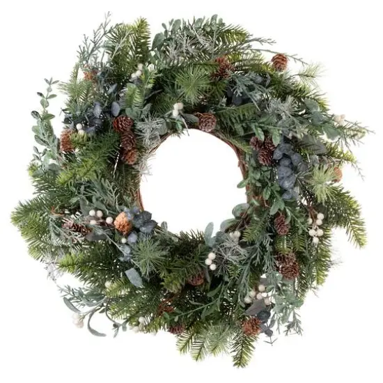 Village Lighting 24" Rustic White Berry Wreath {1}
