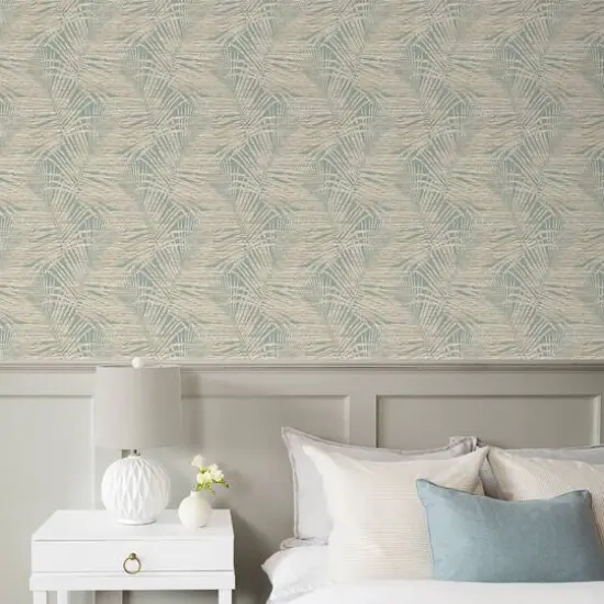 Tommy Bahama&reg; Shadow Palms Peel & Stick Wallpaper Seamist {7}