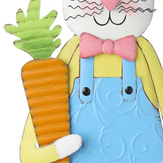 Glitzhome&reg; Easter Bunny Boy and Girl Metal D&eacute;cor, 2ct. {8}