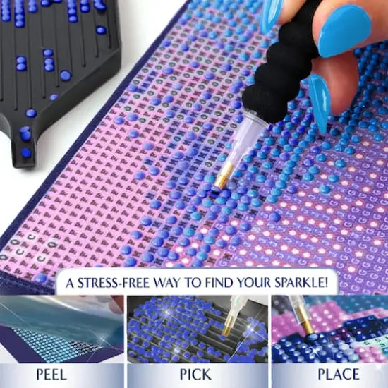 ArtSkills&reg; Brilliant Art Mystical Garden Stretched Canvas Diamond Painting Kit {5}