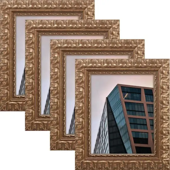 4 Pack Craig Frames Bravada Ornate Bronze Picture Frame {6}